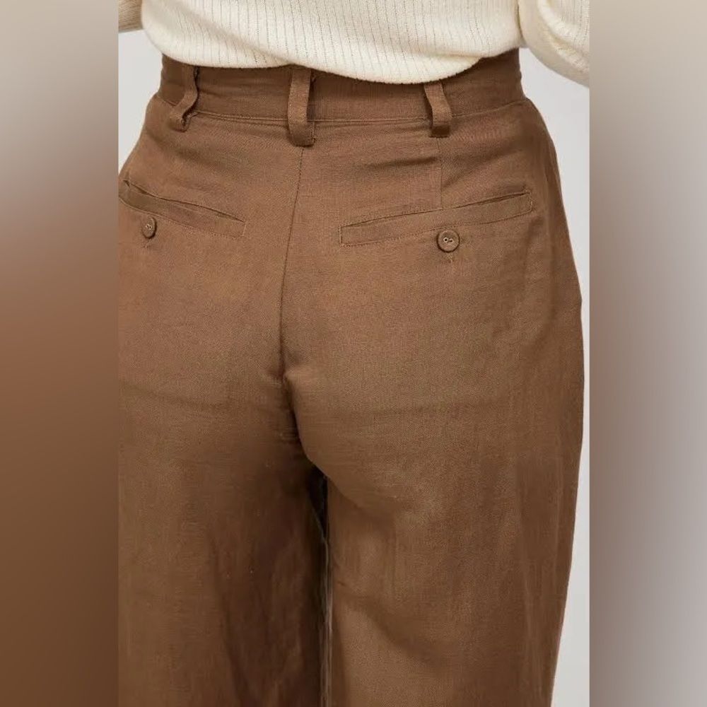Rolla's Chloe Pleated Linen Blend Pants Size 12 - Picture 9 of 12